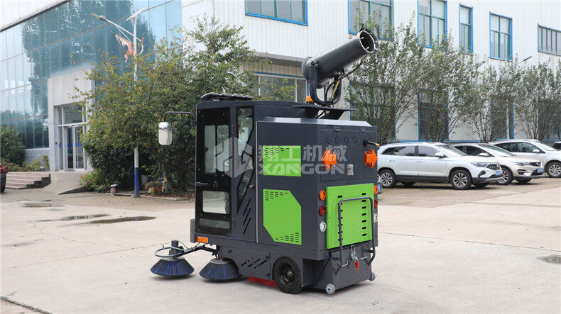 電動掃地機(jī)灑水、噴霧、清掃、吸塵都可以