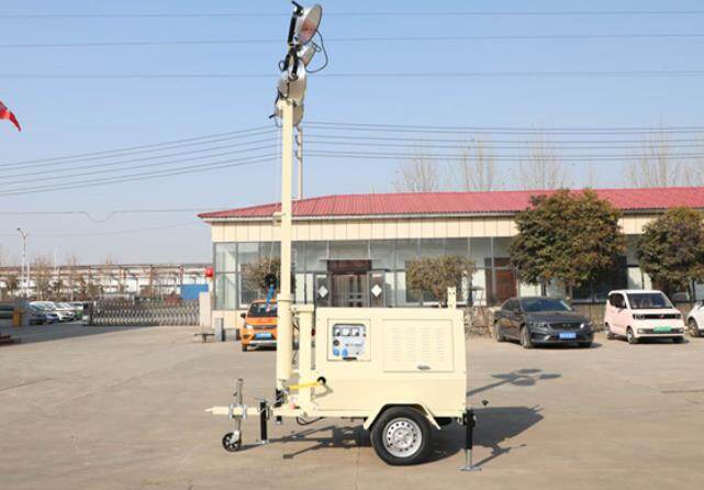 翔工的照明燈車，哪里需要哪里搬